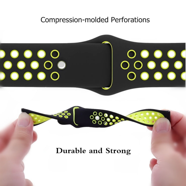 Two-color Holes Reverse Buckle Silicone Watch Band, For Amazfit T-Rex 2