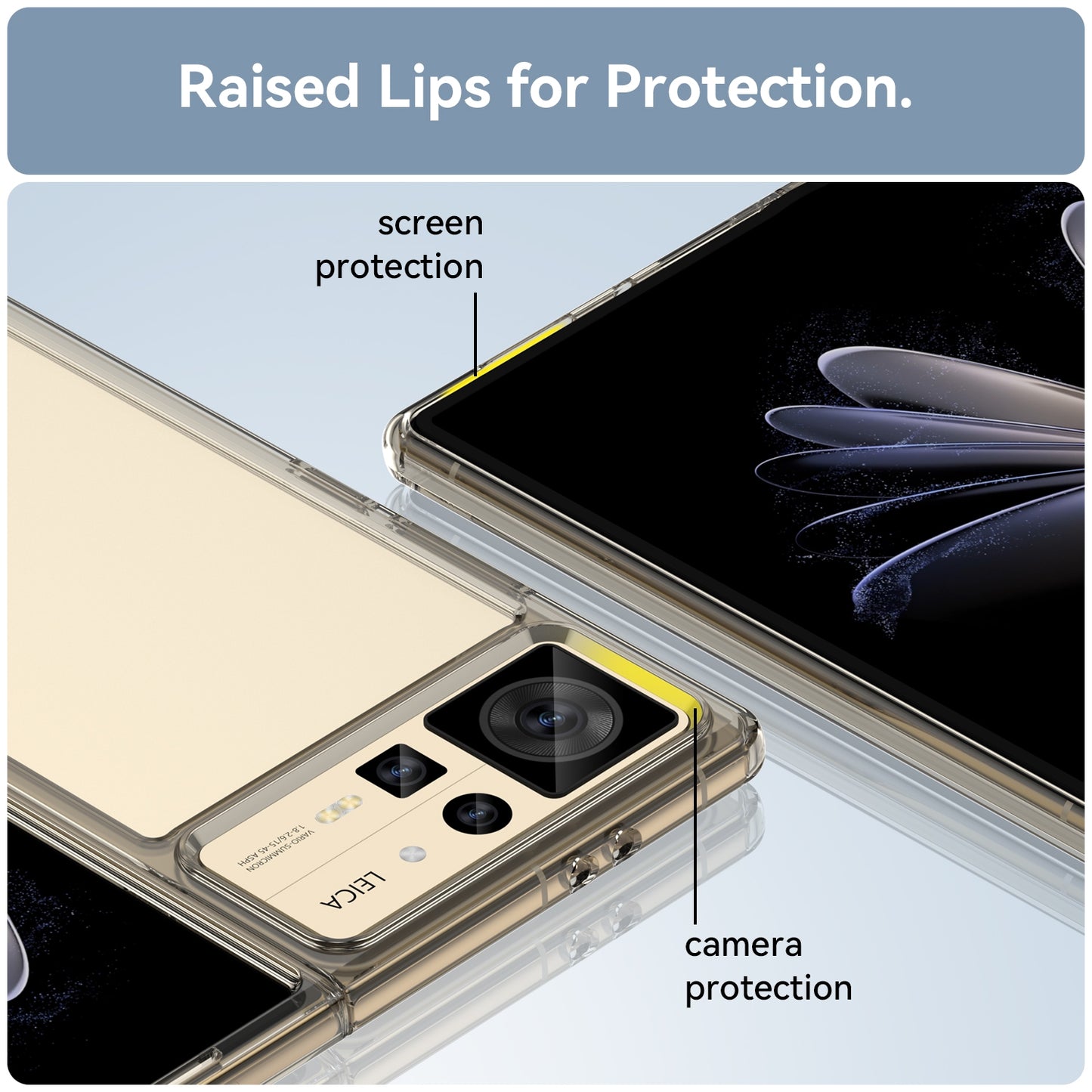 For Xiaomi Mix Fold 2 Colorful Series Acrylic + TPU Phone Case(Transparent Grey)