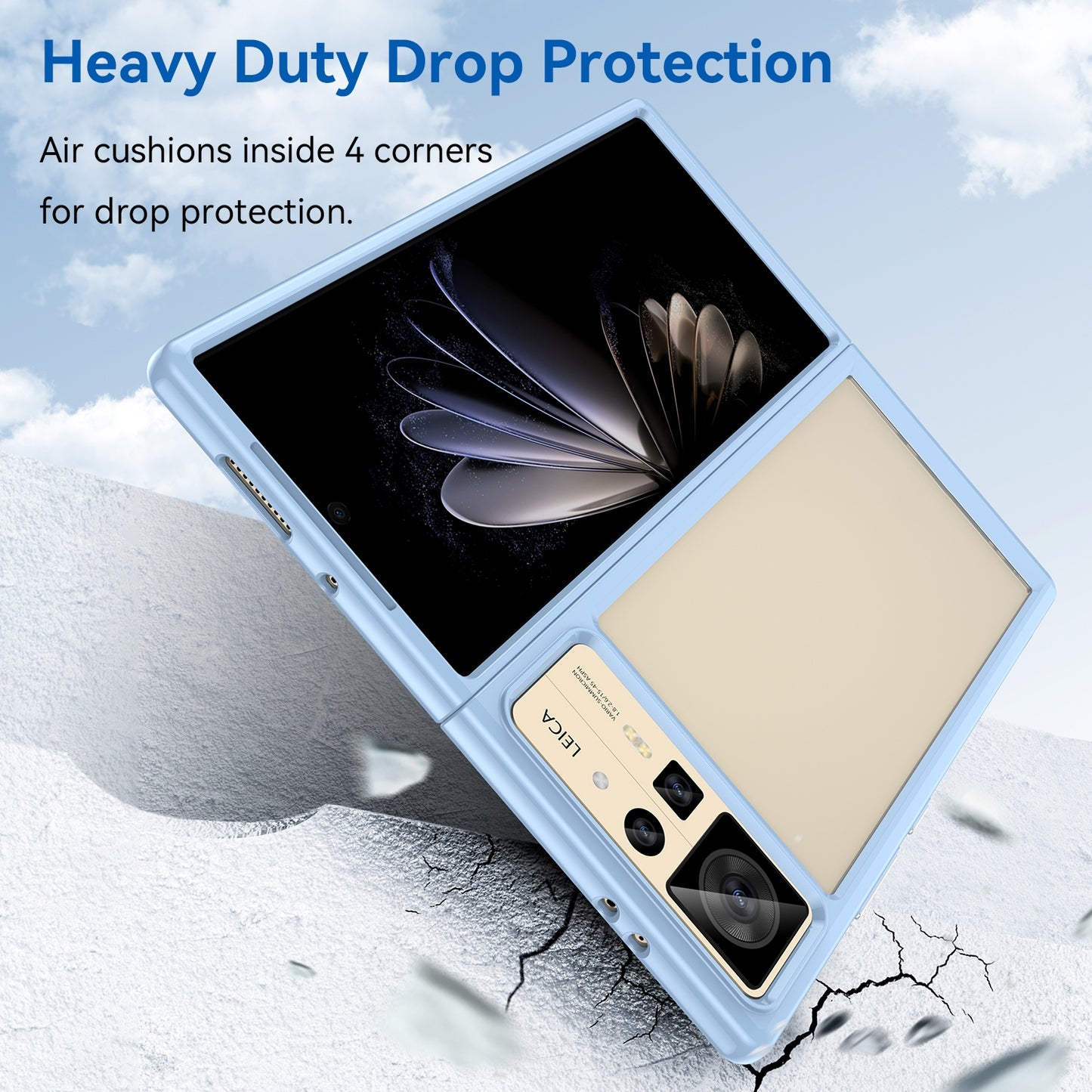 For Xiaomi Mix Fold 2 Colorful Series Acrylic + TPU Phone Case(Blue)