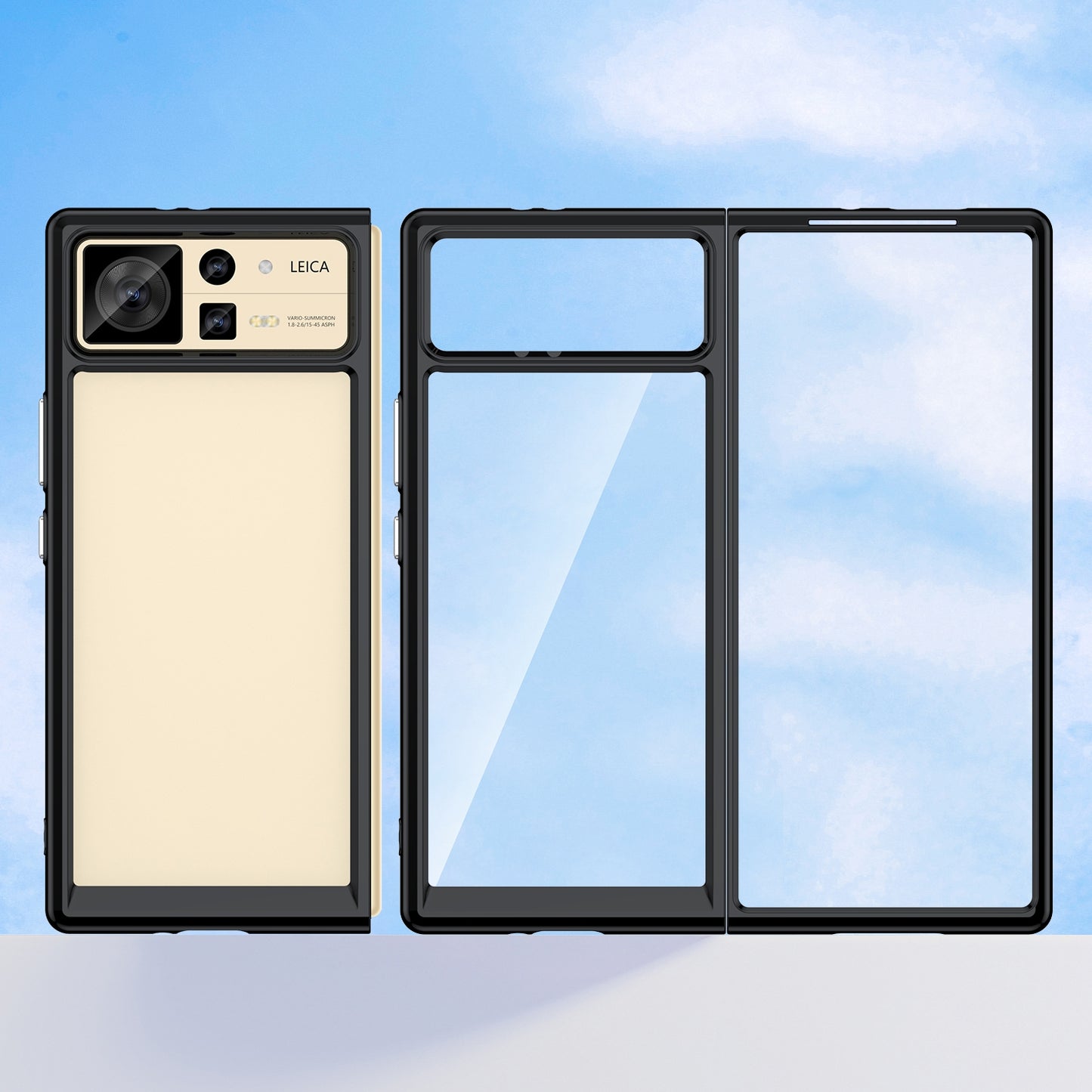 For Xiaomi Mix Fold 2 Colorful Series Acrylic + TPU Phone Case(Black)