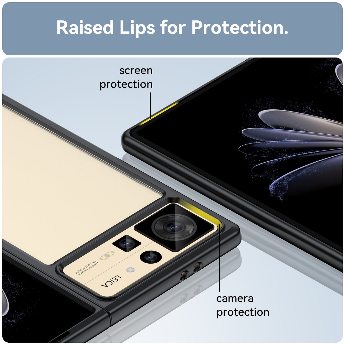 For Xiaomi Mix Fold 2 Colorful Series Acrylic + TPU Phone Case(Black)