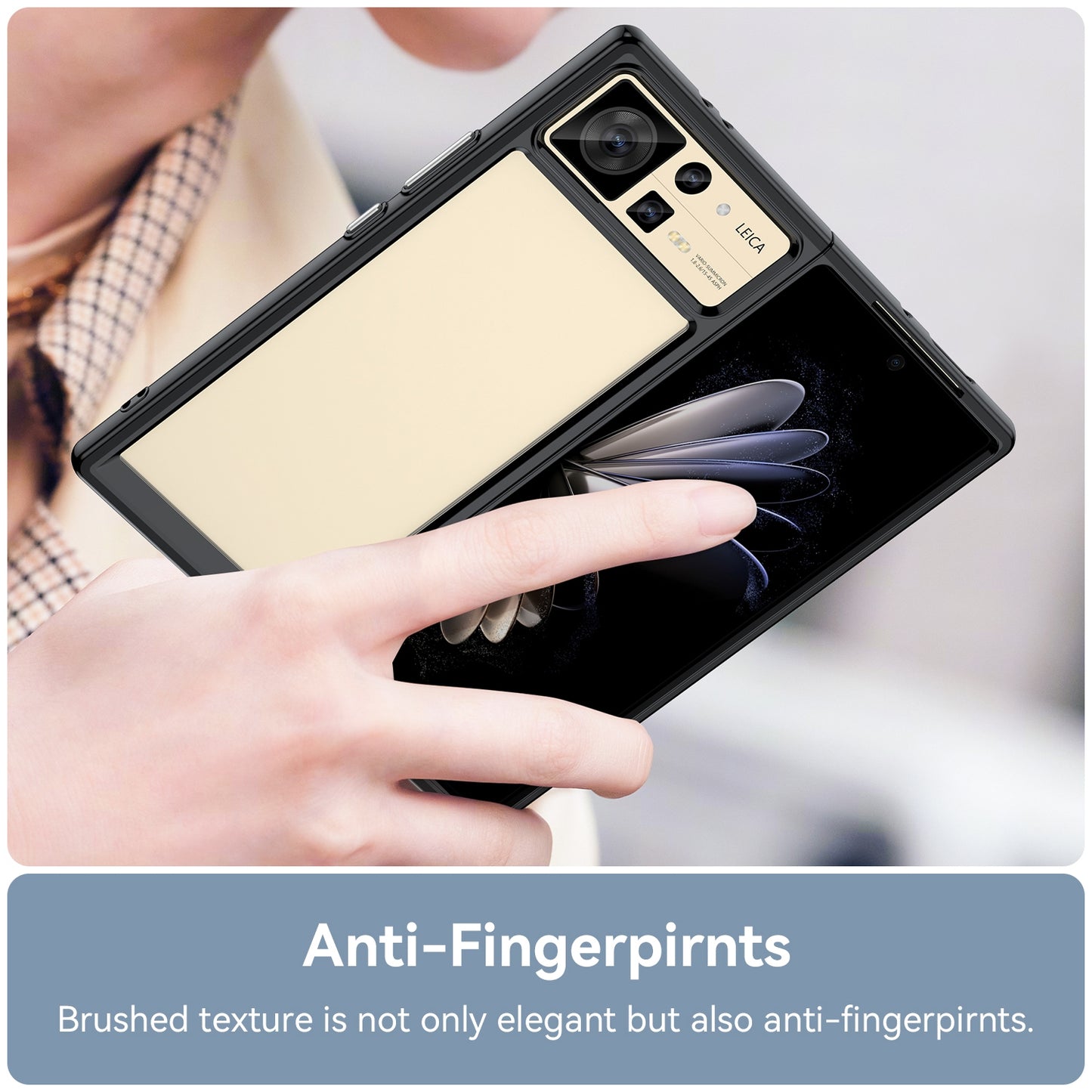 For Xiaomi Mix Fold 2 Colorful Series Acrylic + TPU Phone Case(Black)