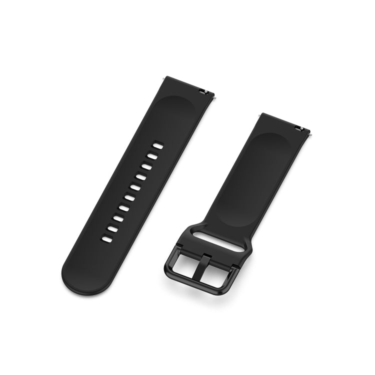 For Amazfit GTS4 Mini Solid Color Soft Silicone Watch Band, S Size, Large Size