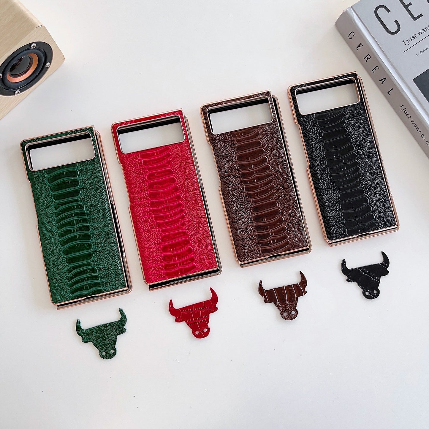 For Xiaomi Mix Fold 2 Genuine Leather Weilai Series Nano Plating Phone Case(Black)