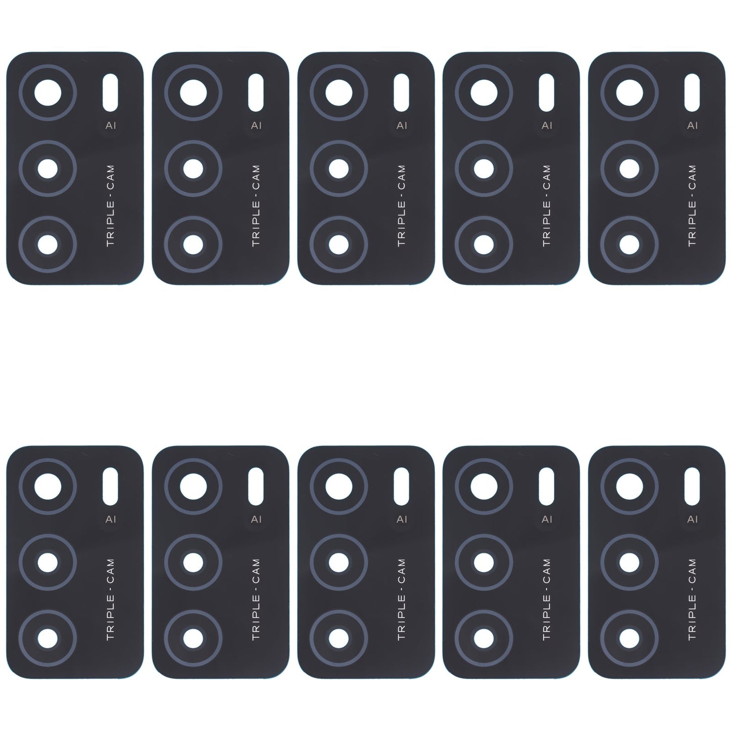 For OPPO A16/A16s/A54s 10 PCS Back Camera Lens