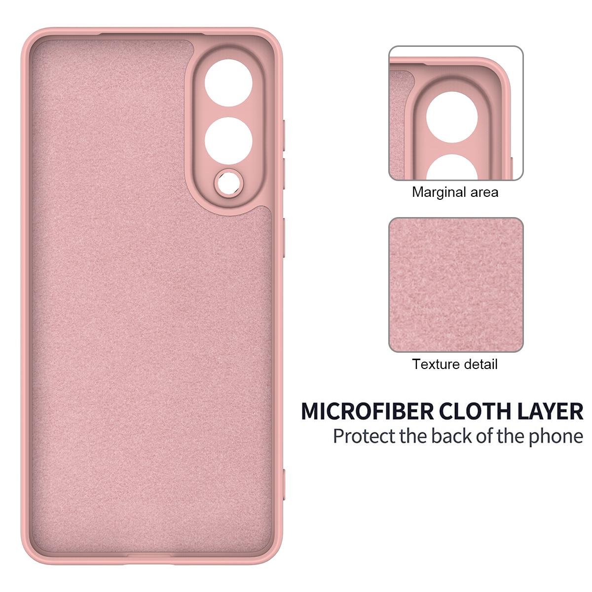 For Samsung Galaxy S25 Edge 5G Color Liquid Silicone Phone Case(Pink)