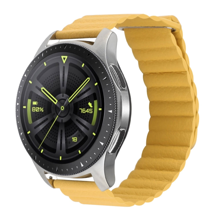 20mm Universal Magnetic Loop Leather Watch Band, For Amazfit GTS 4 / GTS 4 Mini / GTS 3