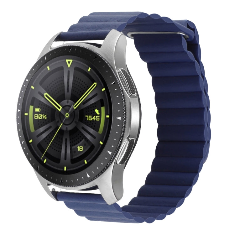 20mm Universal Magnetic Loop Leather Watch Band, For Amazfit GTS 4 / GTS 4 Mini / GTS 3