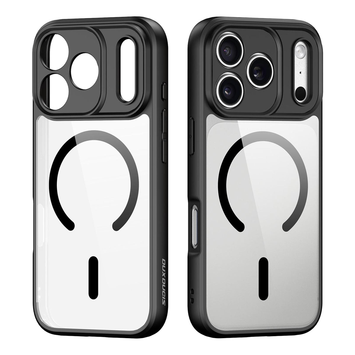 Compatible with iPhone 18 Pro Max DUX DUCIS Aimo Mag Series TPU + PC MagSafe Frosted Feel Phone Case - Black