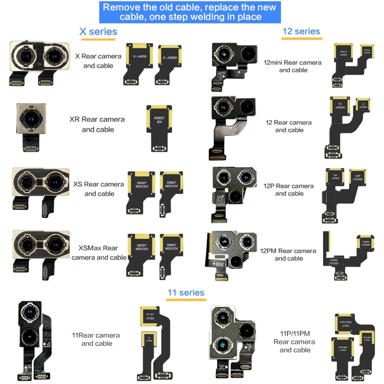 For iPhone 12 J10400 i2C Back Facing Ultra Wide Camera Cable