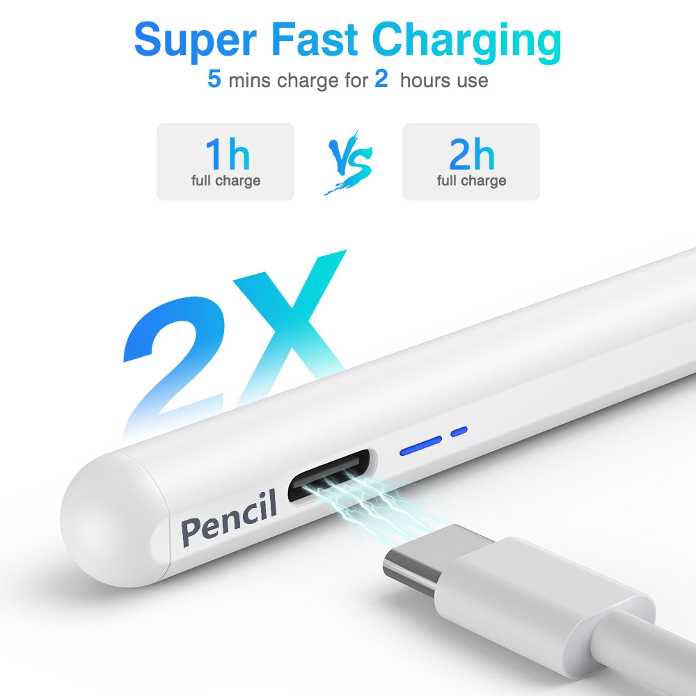 BP16 Mobile Phone / Tablet Universal Active Capacitive Stylus Pen(White)