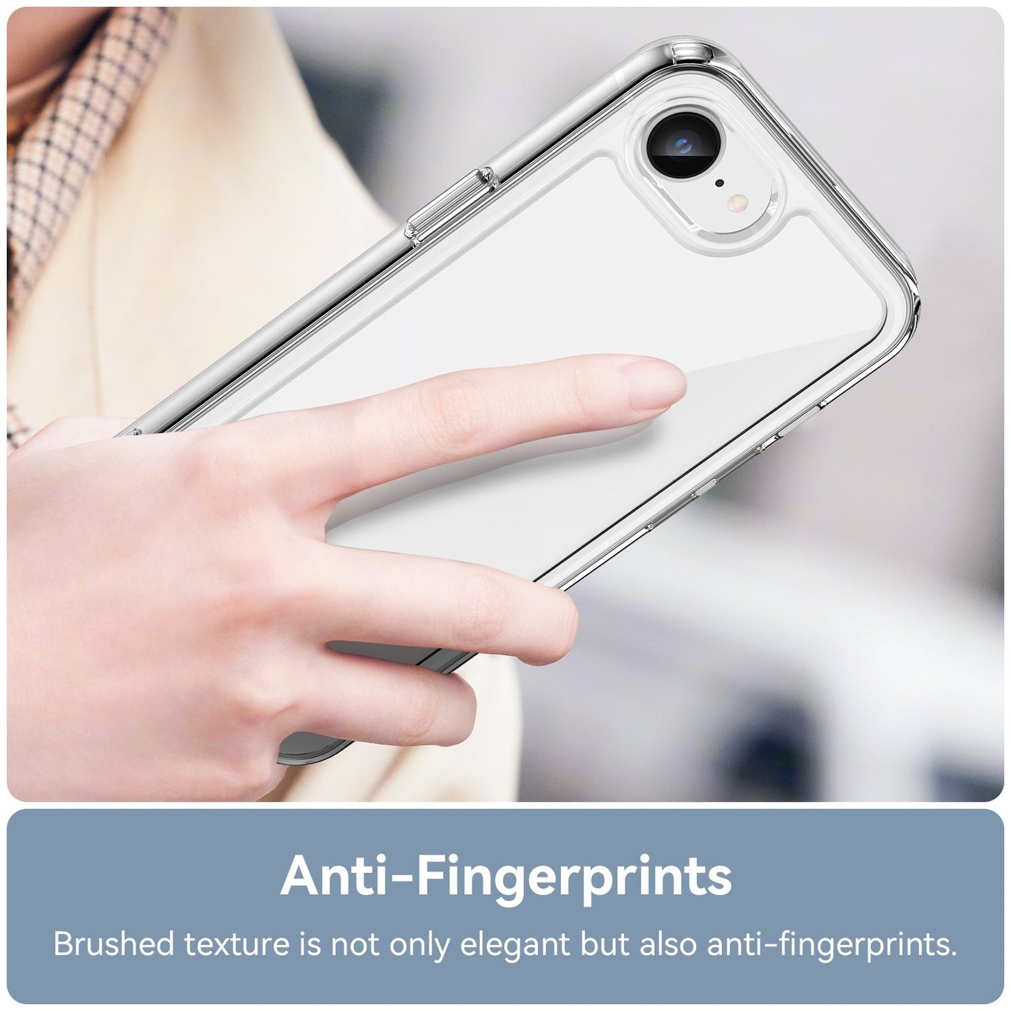 For iPhone 16e Colorful Series Acrylic + TPU Phone Case(Transparent)
