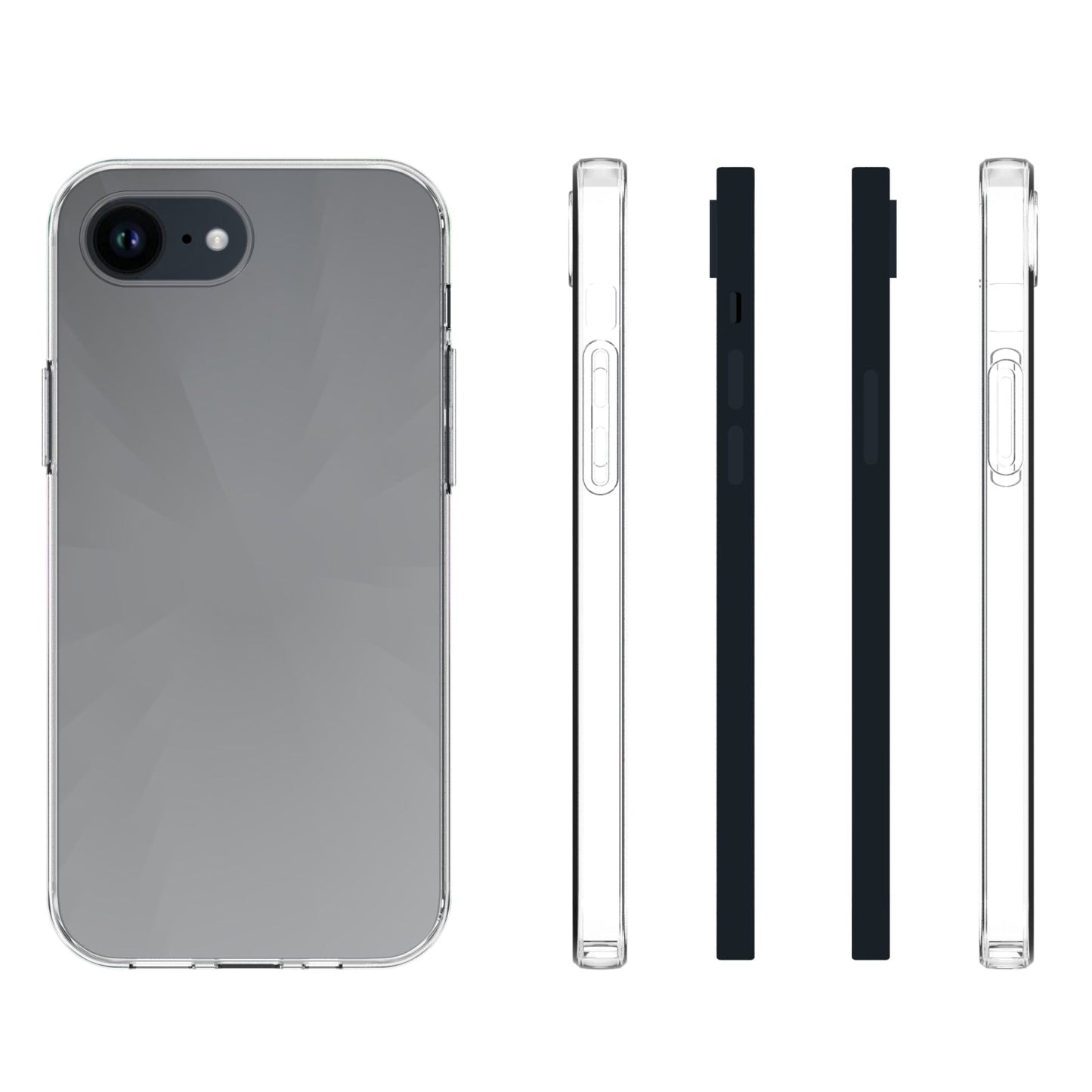 For iPhone 16e Waterproof Texture TPU Phone Case(Transparent)