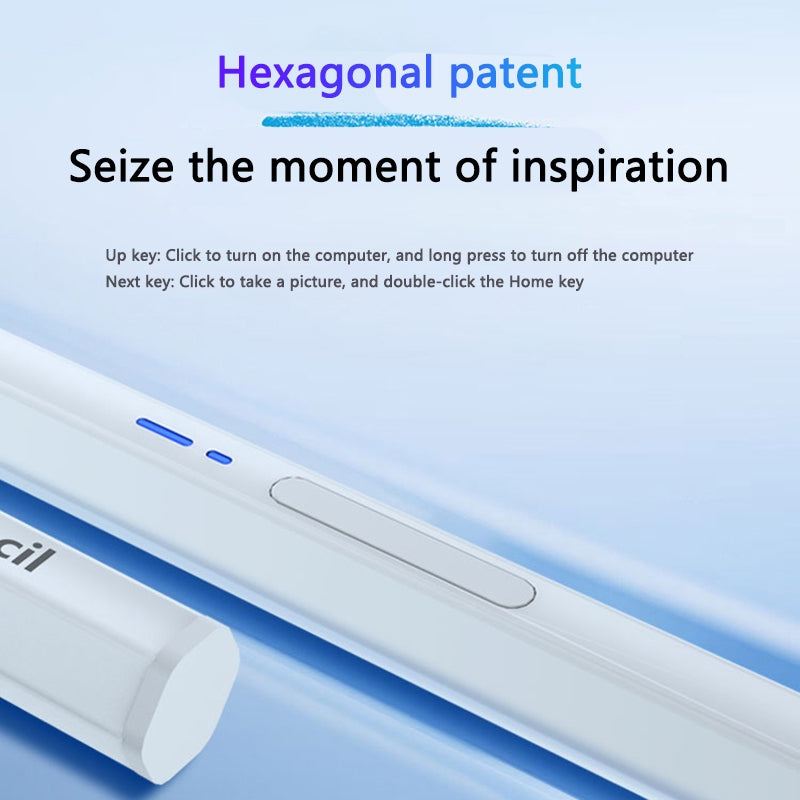 BP19-BL Type-C Universal Magnetic Hexagon Bluetooth Stylus Pen(White)