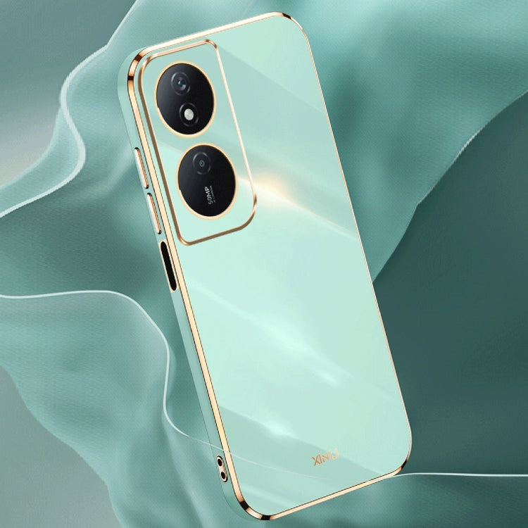 For Honor Play 50 Plus 5G XINLI Straight Edge 6D Electroplate TPU Phone Case(Cherry Purple)