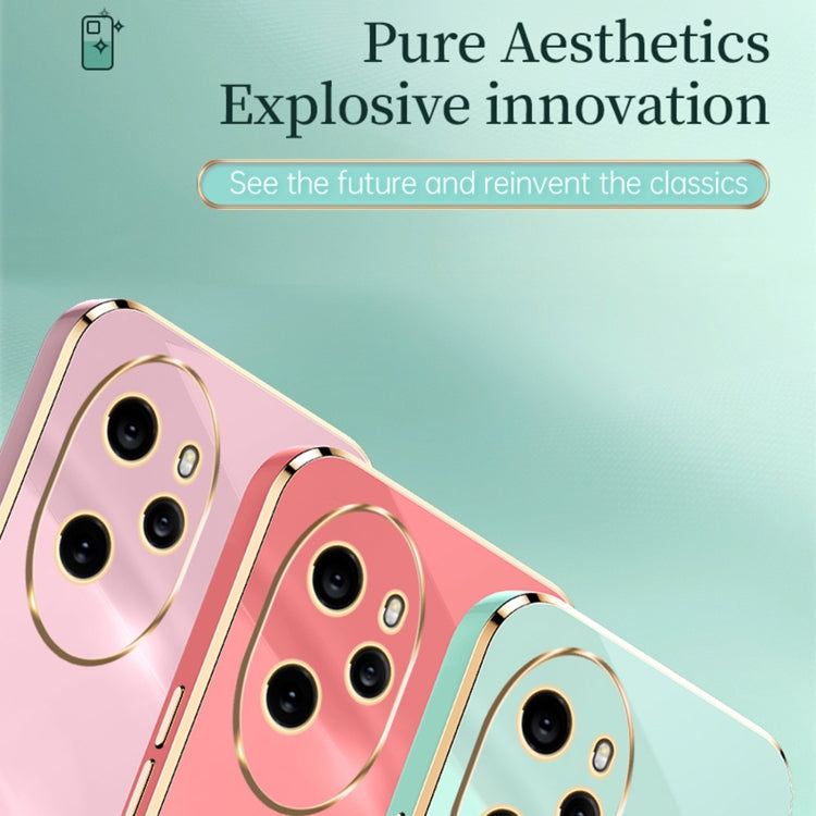 For Honor 100 Pro XINLI Straight Edge 6D Electroplate TPU Phone Case(Pink)