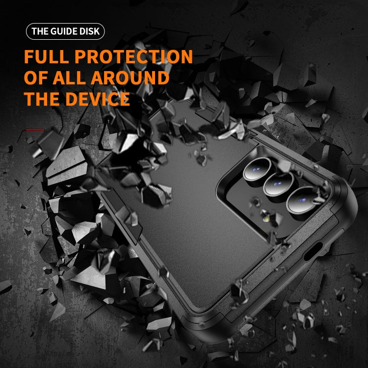 For Samsung Galaxy S24 5G TPU + PC Shockproof Protective Phone Case(Black)