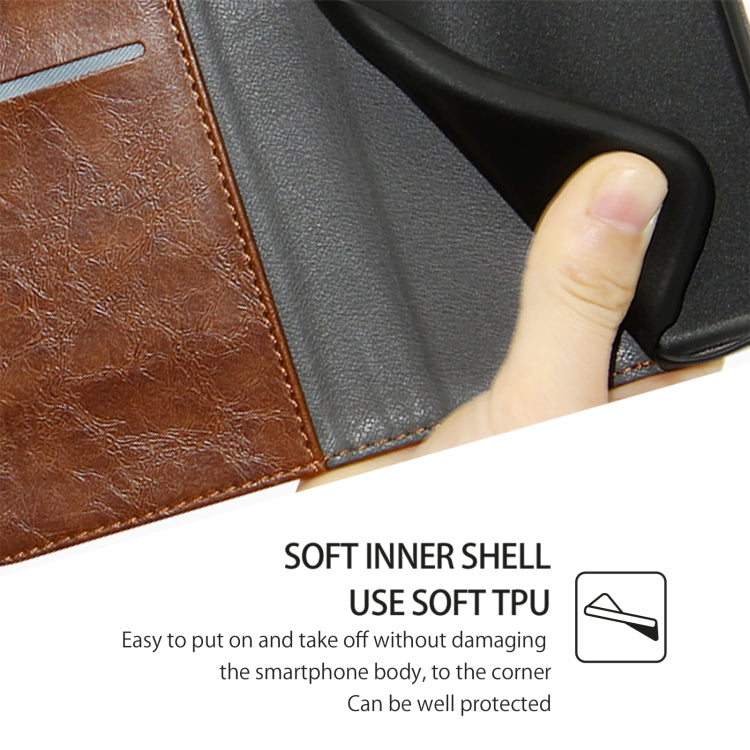 For Honor Magic6 Pro Geometric Stitching Leather Phone Case(Light Brown)