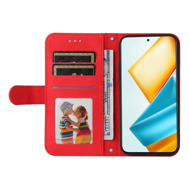 For Honor 90 GT Skin Feel Life Tree Metal Button Leather Phone Case(Red)