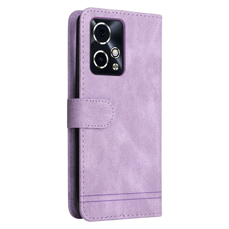 For Honor 90 GT Skin Feel Life Tree Metal Button Leather Phone Case(Purple)