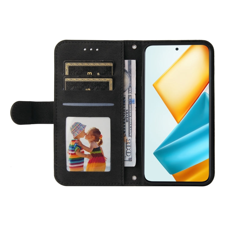 For Honor 90 GT Skin Feel Life Tree Metal Button Leather Phone Case(Black)