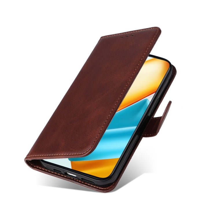 For Honor 90 GT Classic Calf Texture Flip Leather Phone Case(Brown)