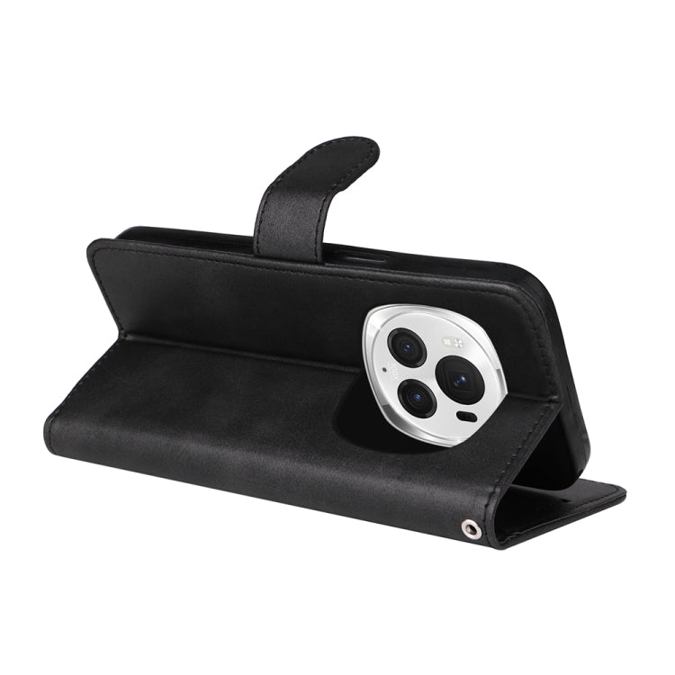 For Honor Magic6 Pro Classic Calf Texture Flip Leather Phone Case(Black)