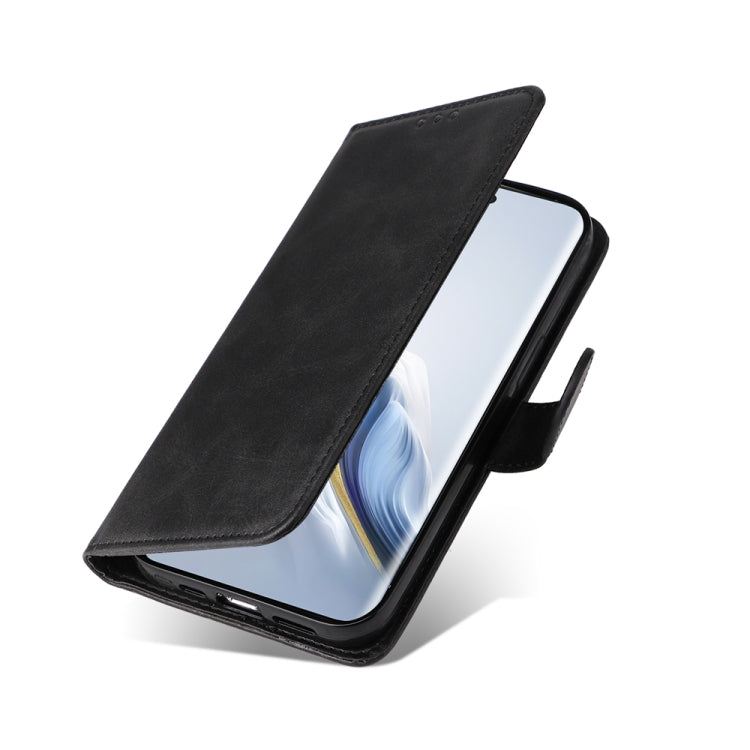 For Honor Magic6 Pro Classic Calf Texture Flip Leather Phone Case(Black)