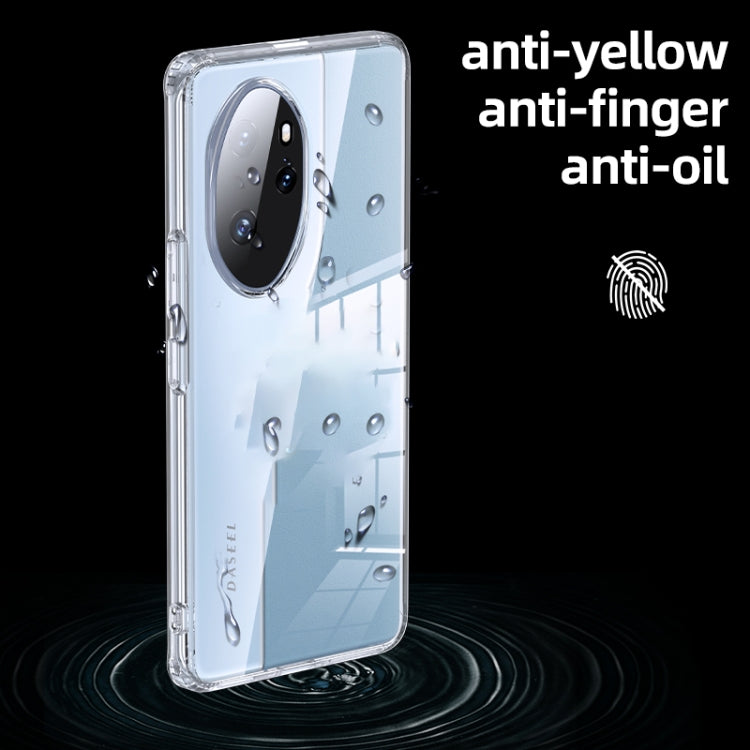 For Honor 100 Pro Armor Clear TPU Hard PC Phone Case(Matte Black)