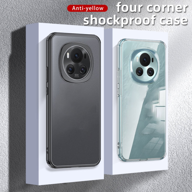 For Honor Magic6 Armor Clear TPU Hard PC Phone Case(Matte Black)