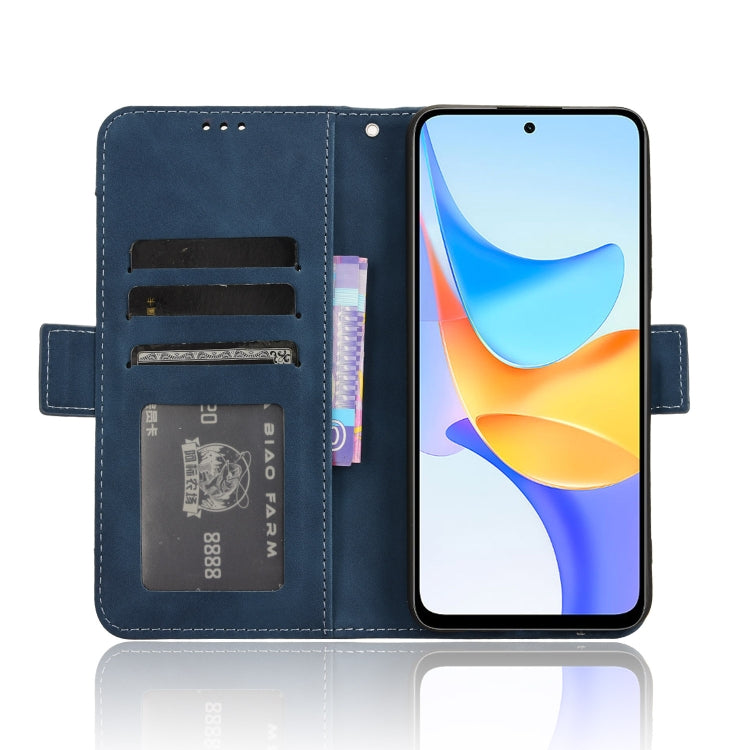 For Honor Play 50 Plus Skin Feel Calf Texture Card Slots Leather Phone Case(Blue)