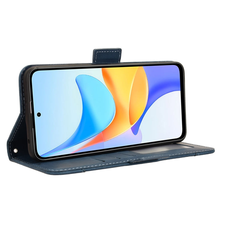 For Honor Play 50 Plus Skin Feel Calf Texture Card Slots Leather Phone Case(Blue)