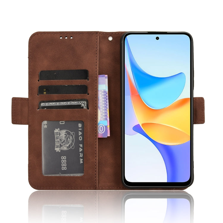 For Honor Play 50 Plus Skin Feel Calf Texture Card Slots Leather Phone Case(Brown)