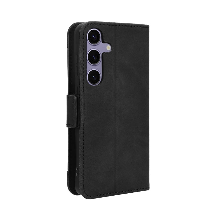 For Samsung Galaxy S24 5G Skin Feel Calf Texture Card Slots Leather Phone Case(Black)
