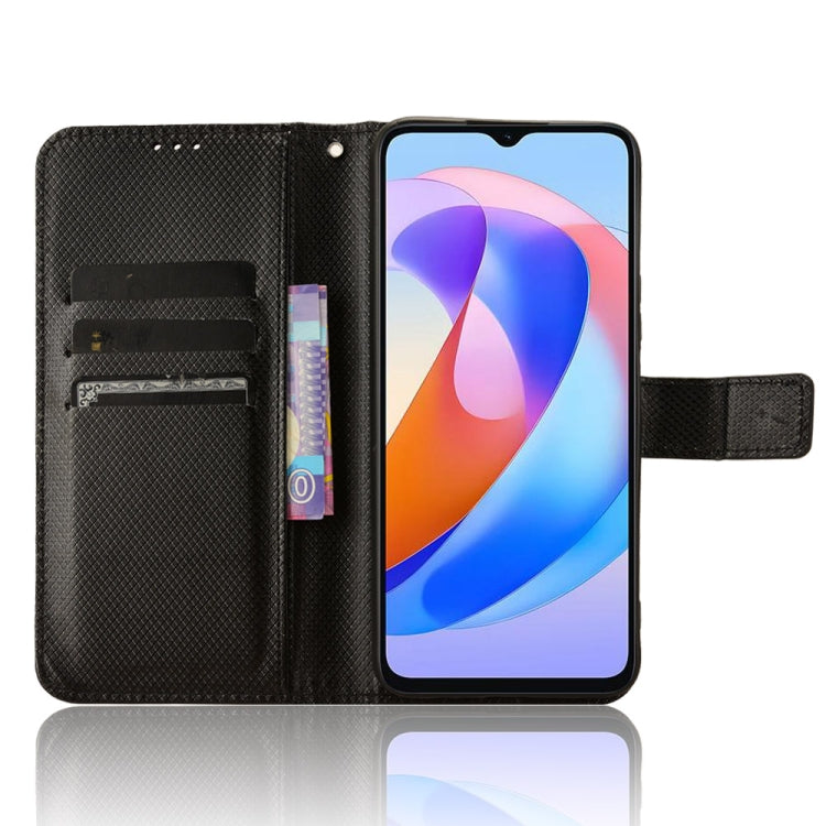 For Honor X5 Plus Diamond Texture Leather Phone Case(Black)