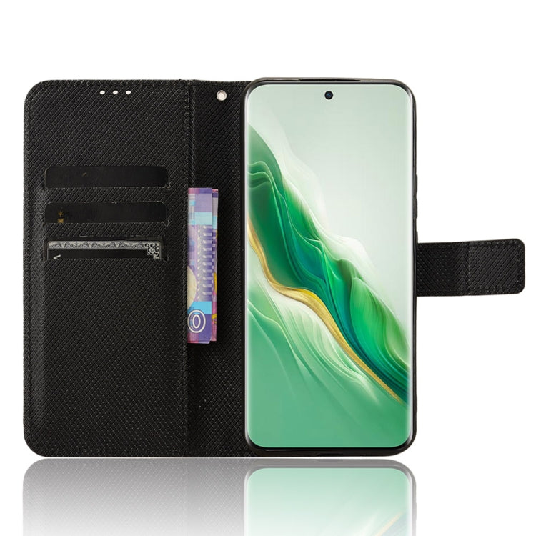 For Honor Magic6 5G Diamond Texture Leather Phone Case(Black)