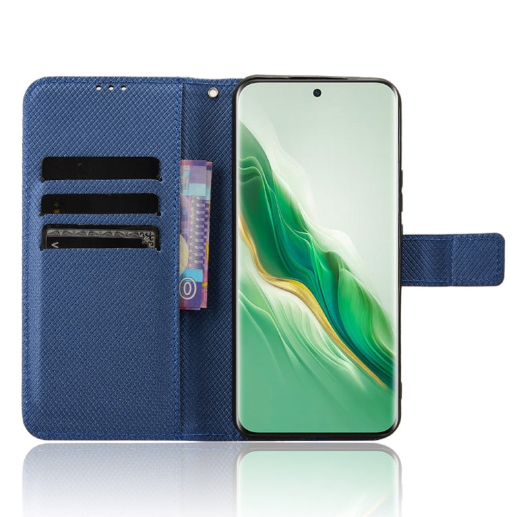 For Honor Magic6 5G Diamond Texture Leather Phone Case(Blue)