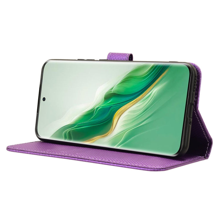 For Honor Magic6 5G Diamond Texture Leather Phone Case(Purple)