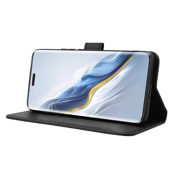 For Honor Magic6 Pro Diamond Texture Leather Phone Case(Black)