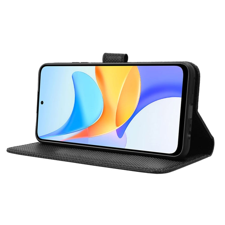 For Honor Play 50 Plus Diamond Texture Leather Phone Case(Black)