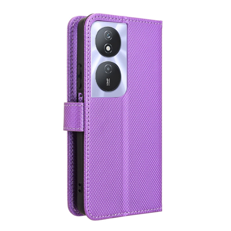 For Honor Play 50 Plus Diamond Texture Leather Phone Case(Purple)