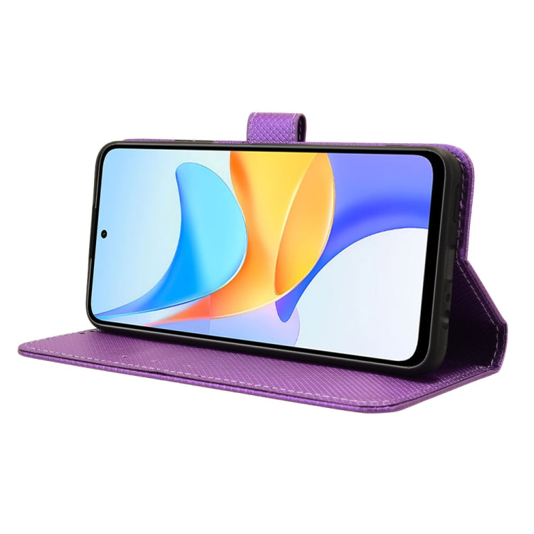 For Honor Play 50 Plus Diamond Texture Leather Phone Case(Purple)