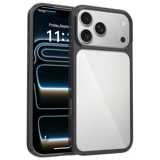 Compatible with iPhone 18 Pro Max Scratchproof Acrylic 1.5mm Phone Case - Black
