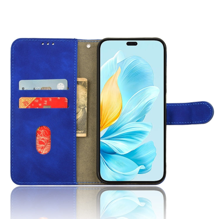 For Honor 200 Lite Skin Feel Magnetic Flip Leather Phone Case(Blue)