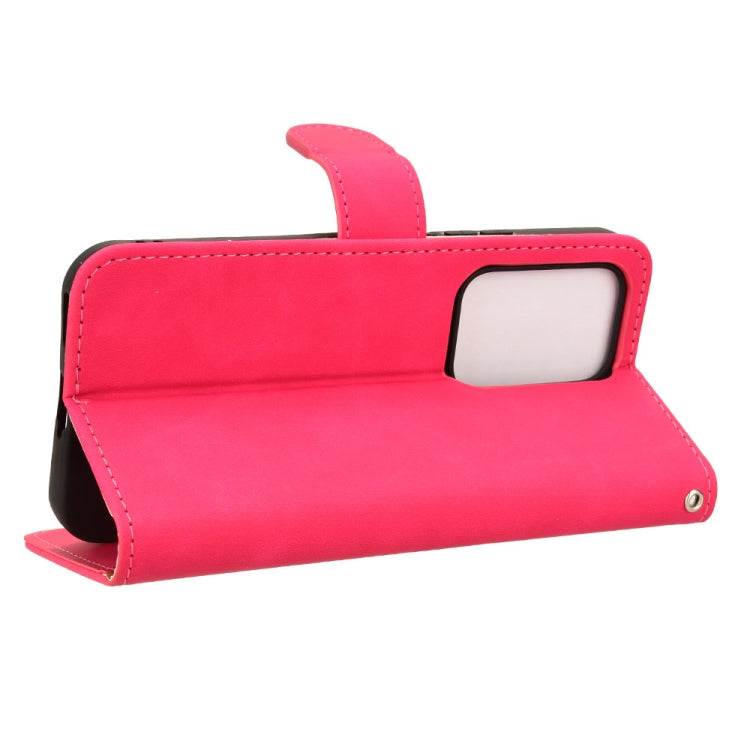 For Honor 200 Lite Skin Feel Magnetic Flip Leather Phone Case(Rose Red)