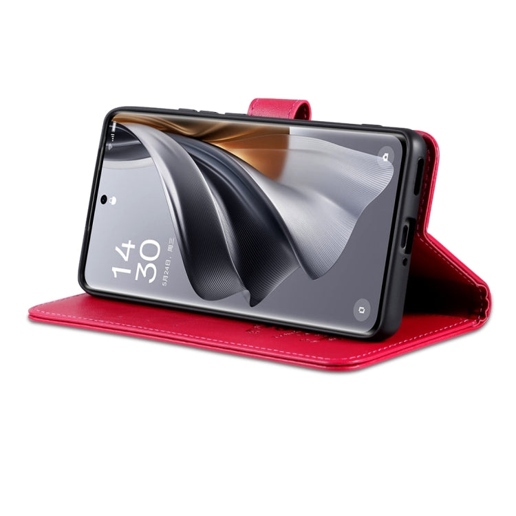For Honor 100 Pro AZNS Sheepskin Texture Flip Leather Phone Case(Red)