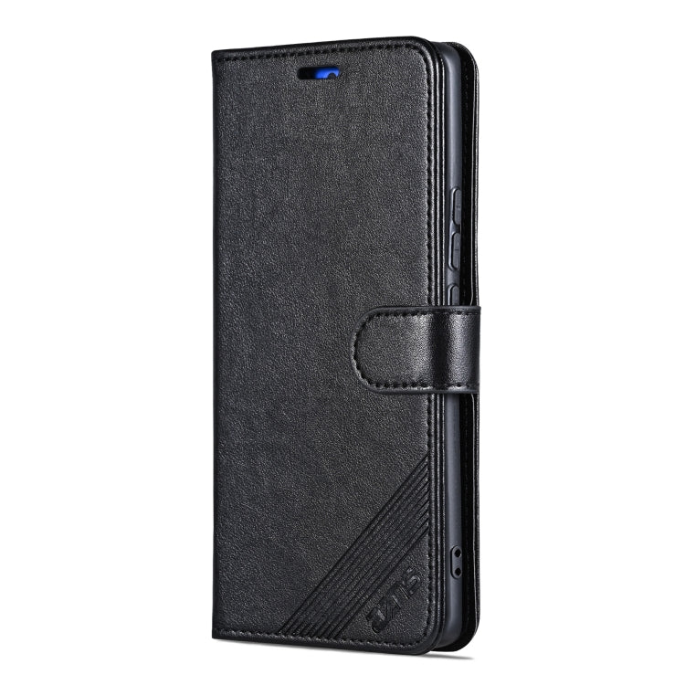 For Honor 90 GT AZNS Sheepskin Texture Flip Leather Phone Case(Black)