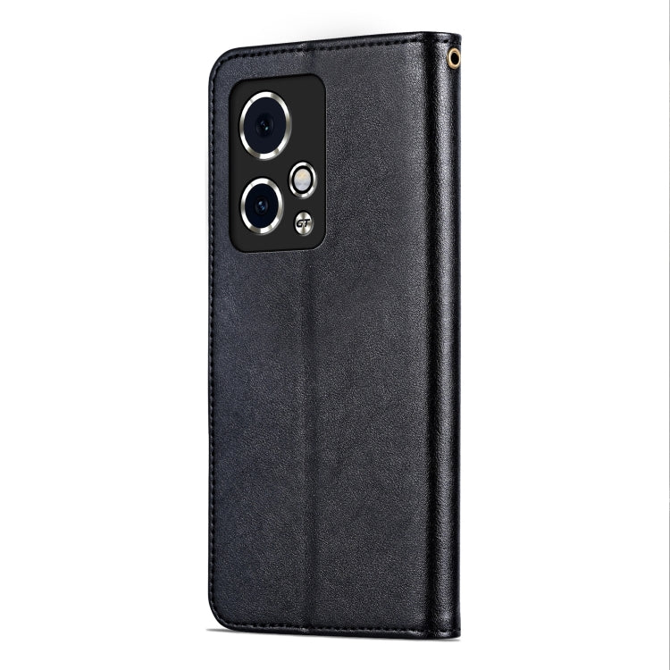 For Honor 90 GT AZNS Sheepskin Texture Flip Leather Phone Case(Black)
