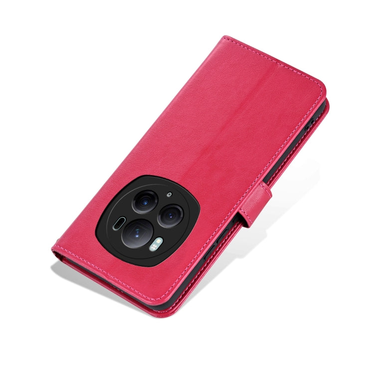 For Honor Magic6 Pro AZNS Sheepskin Texture Flip Leather Phone Case(Red)