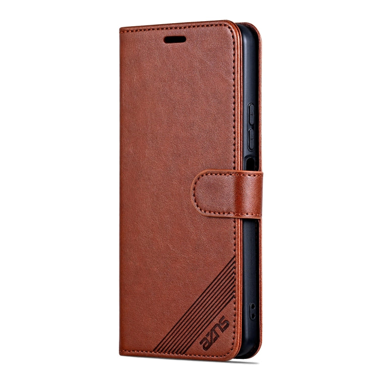 For Honor Play 50 / 50m 5G AZNS Sheepskin Texture Flip Leather Phone Case(Brown)